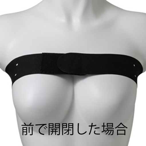 前で開閉した場合